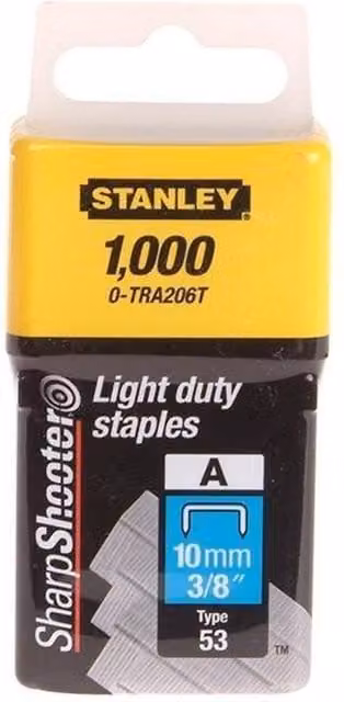 Stanley Tra2 Light-duty Staples, Multicolour