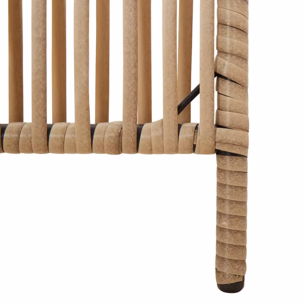 Berkfield Home 6 Panel Poly Rattan Room Divider in Beige – 5