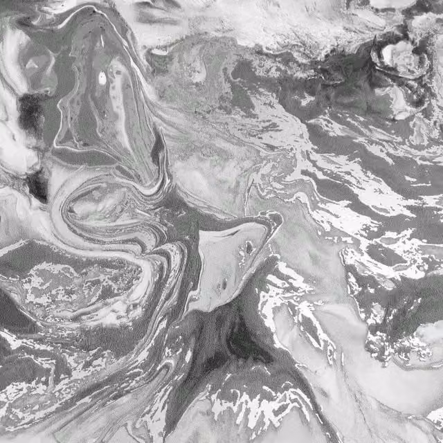 Muriva Elixir Marble Abstract Wallpaper in Silver