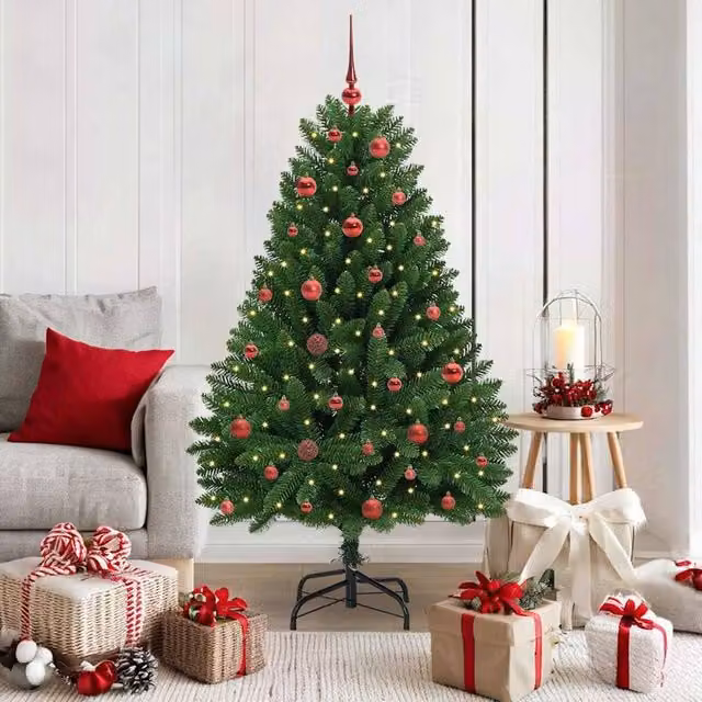Berkfield Home Artificial Green Christmas Tree with Stand, Height: 150 cm – 1