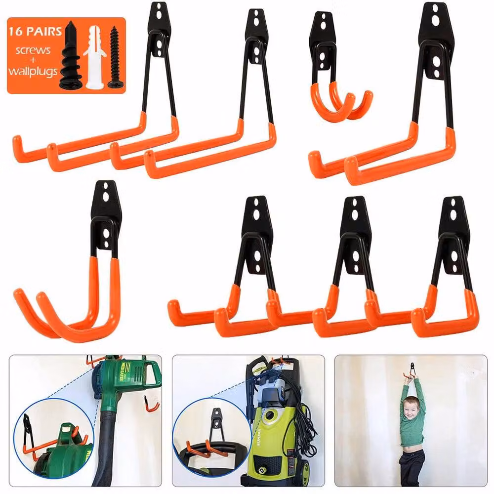 SPETLEK 8-Piece Heavy Duty Storage Hooks in Black – 2
