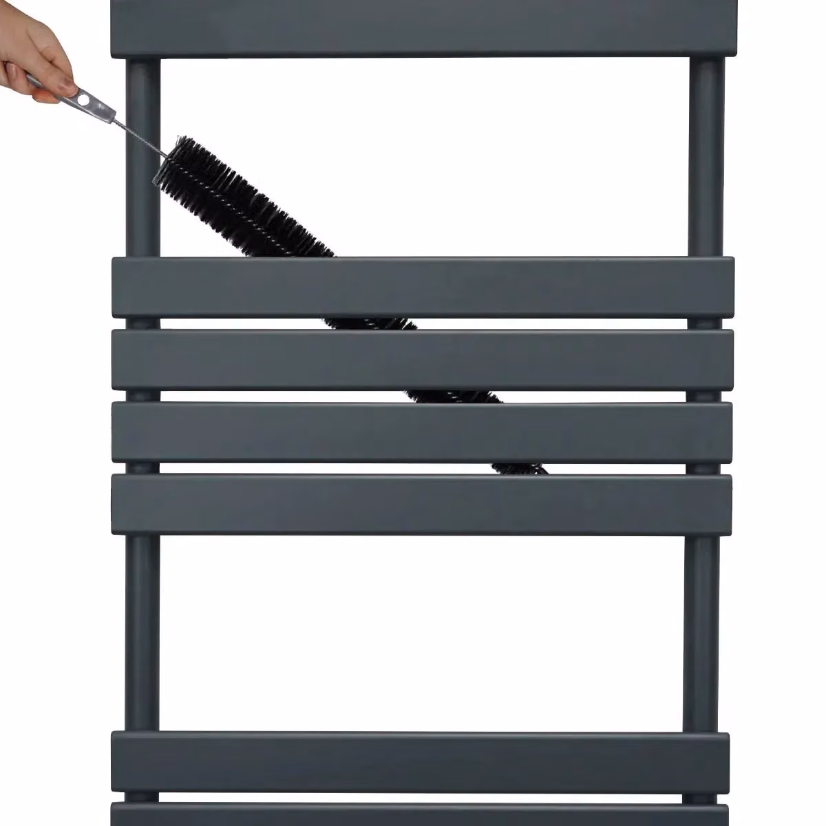 Monstershop Steel Towel Rail in Anthracite Grey, W/H: 60.0 x 120.0 cm – 4