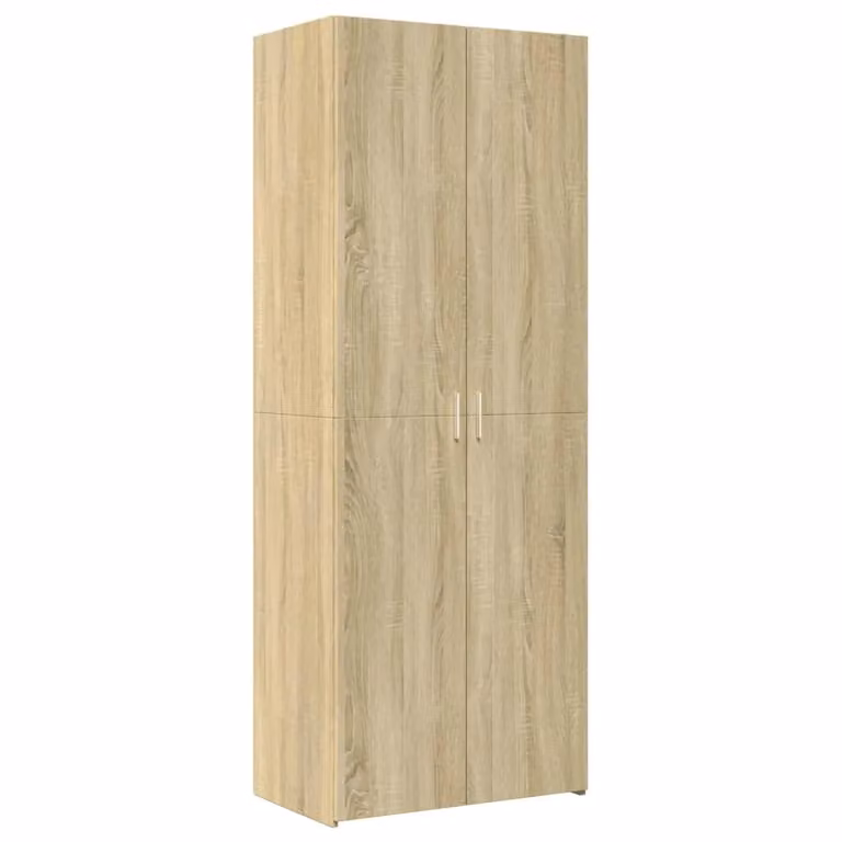 Berkfield Home Sonoma Oak Highboard in Brown, W/D/H: 70 x 42.5 x 185 cm