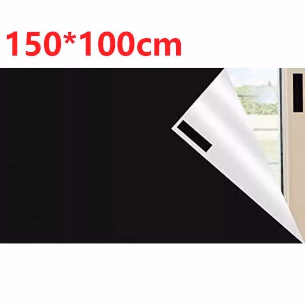 NESTLUNE Blackout Blind in Black, W: 100 cm, H: 150 cm – 2