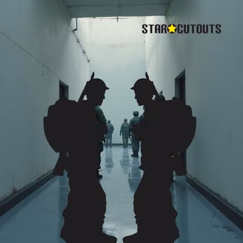 Star Cutouts SC1136 Soldier Silhouette Double Pack Lifesize Black Cardboard Cutouts for Remembrance Day and Memorial Events – 5