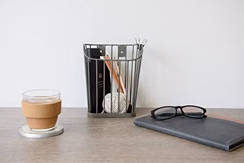 KitchenCraft Living Nostalgia Small Wire Storage Basket, W/D/H: 12 x 15.5 x 19 cm, Black or Grey – 4