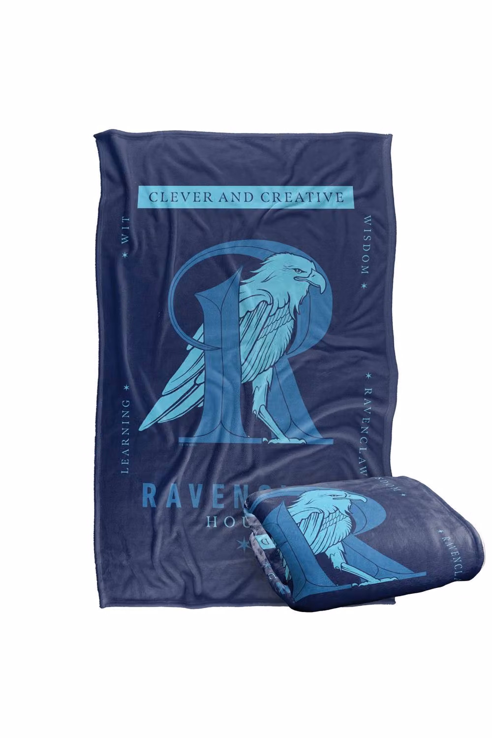 Warner Bros. Harry Potter Ravenclaw Super Soft Fleece Throw Blanket for Children, Multicolour, W/D/H: 91.44 x 147.32 x 1.0 cm – 7