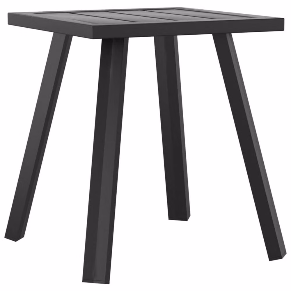 Berkfield Home Modern Anthracite Garden Table in Black Metal, W/D/H: 34 x 34 x 38 cm – 2