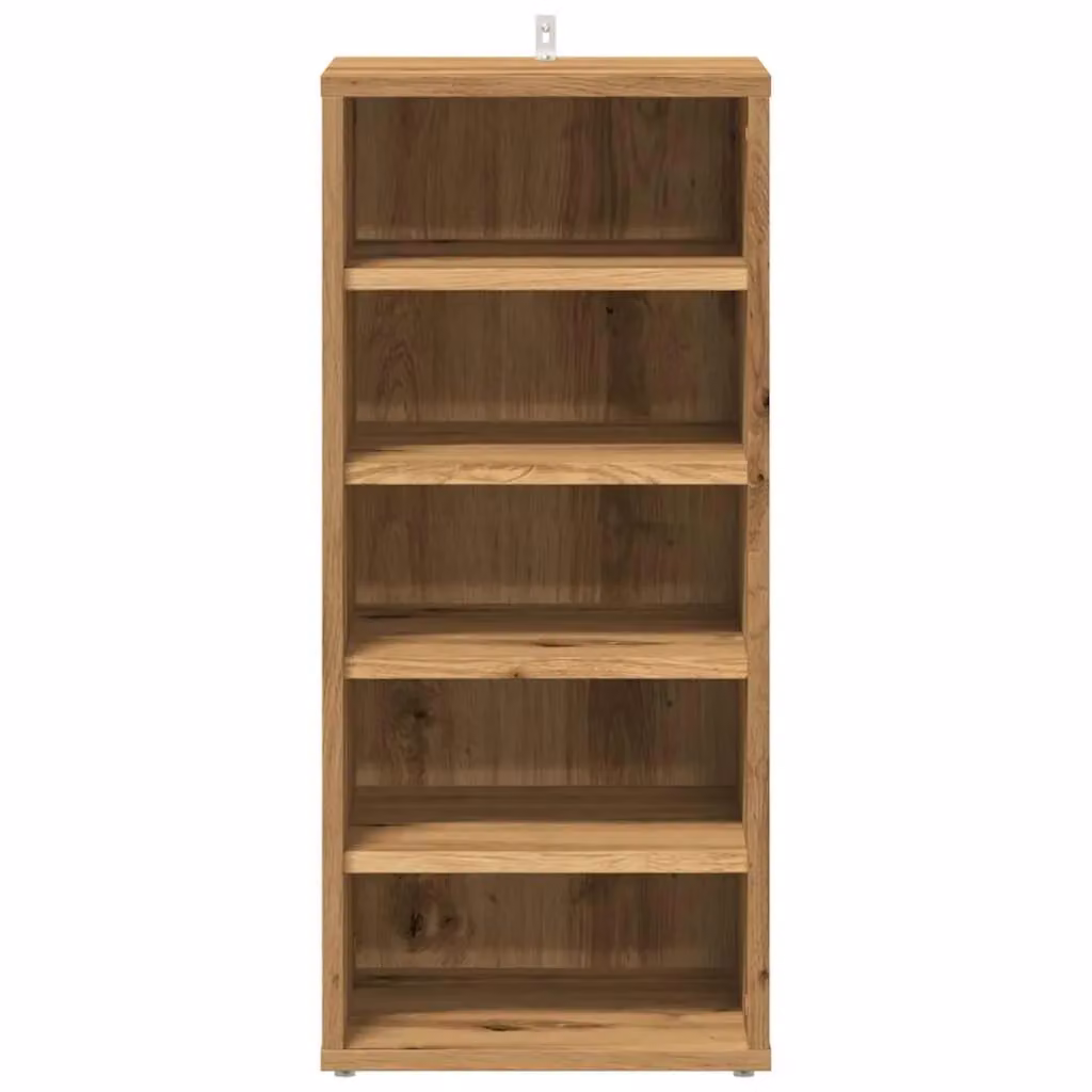 Berkfield Home Artisan Oak Shoe Cabinets, 2 Piece Set in Brown, W/D/H: 32 x 35 x 70 cm – 4