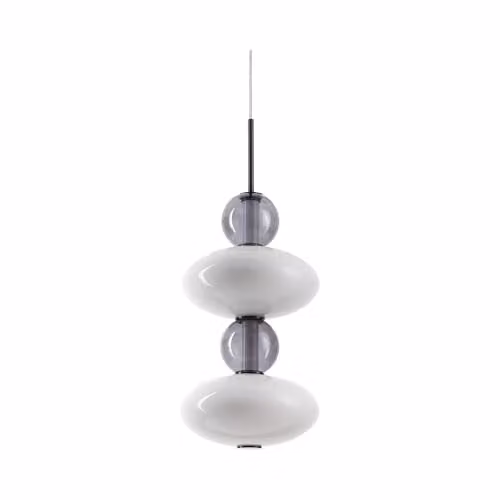 Netlighting Lumiere Integrated LED Slim Pendant Ceiling Light in Black, 3350Lm, 3000K Warm White