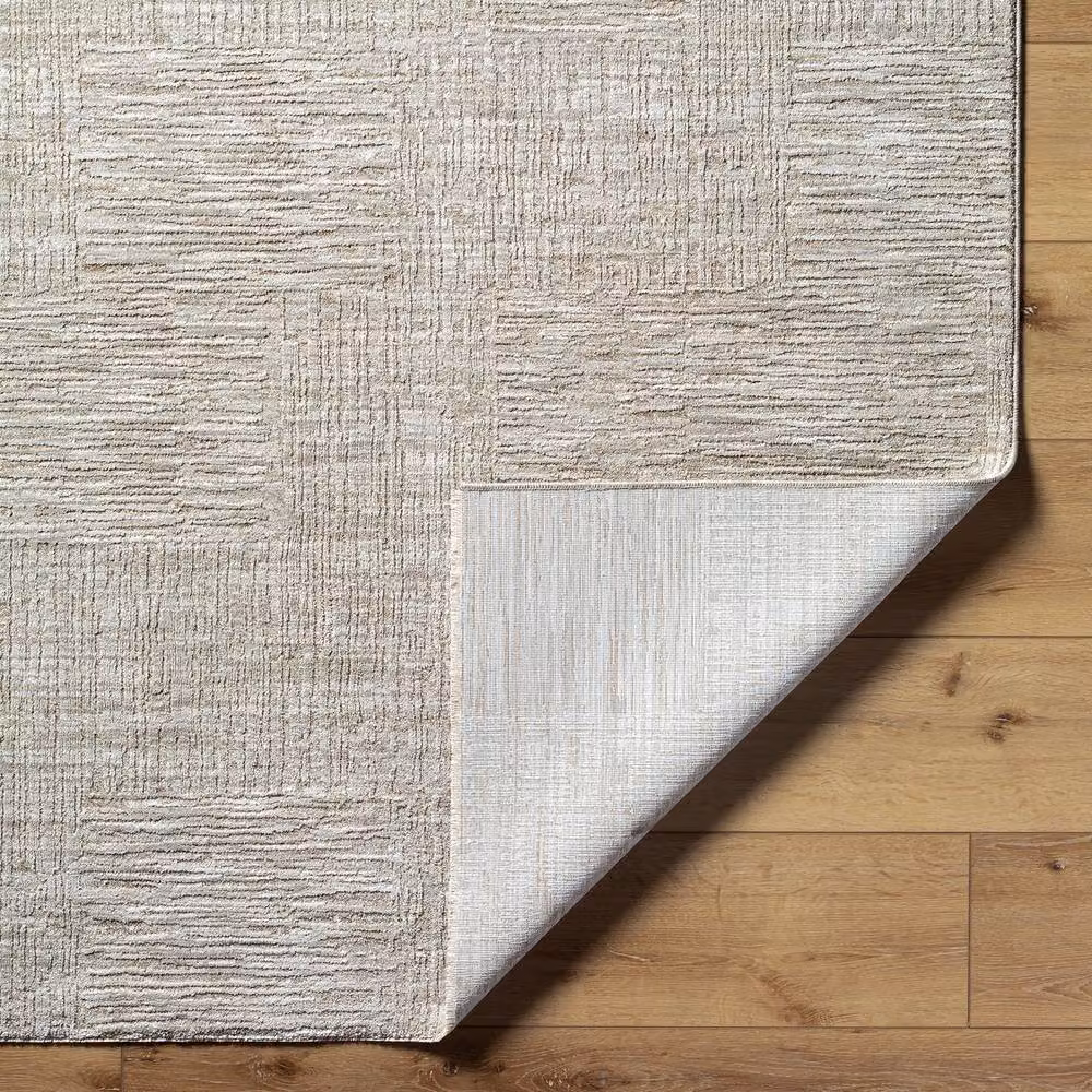 Livabliss Masterpiece Modern Geometric Rug in Beige and Grey with Fringes, W: 200 cm, L: 290 cm – 2