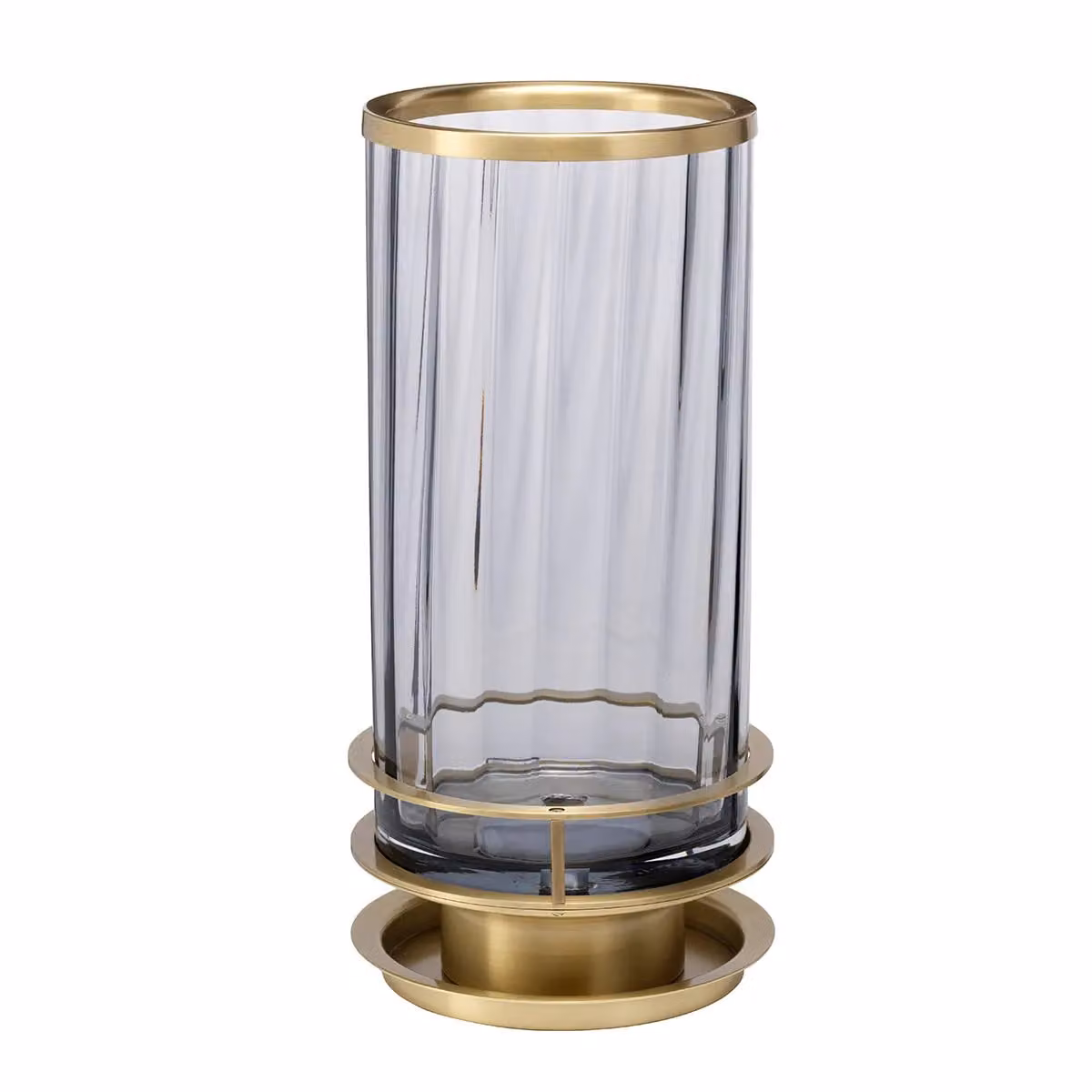 Netlighting Arno Table Lamp in Aged Brass and Yellow Smoked Glass – 2