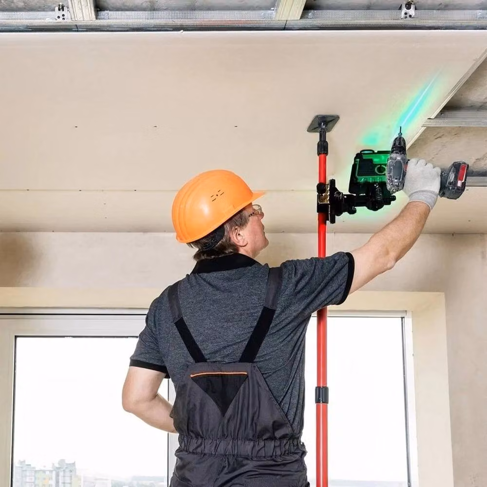 FLAVORA Red Laser Telescopic Pole Bracket for Laser Levels – 4