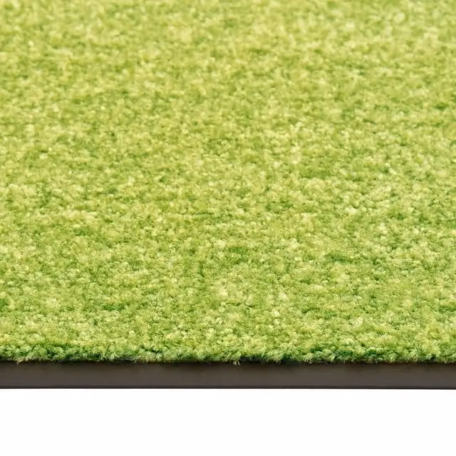 Berkfield Home Washable Non-Slip Pliable Doormat, Green and Black, W: 120 cm, D: 180 cm