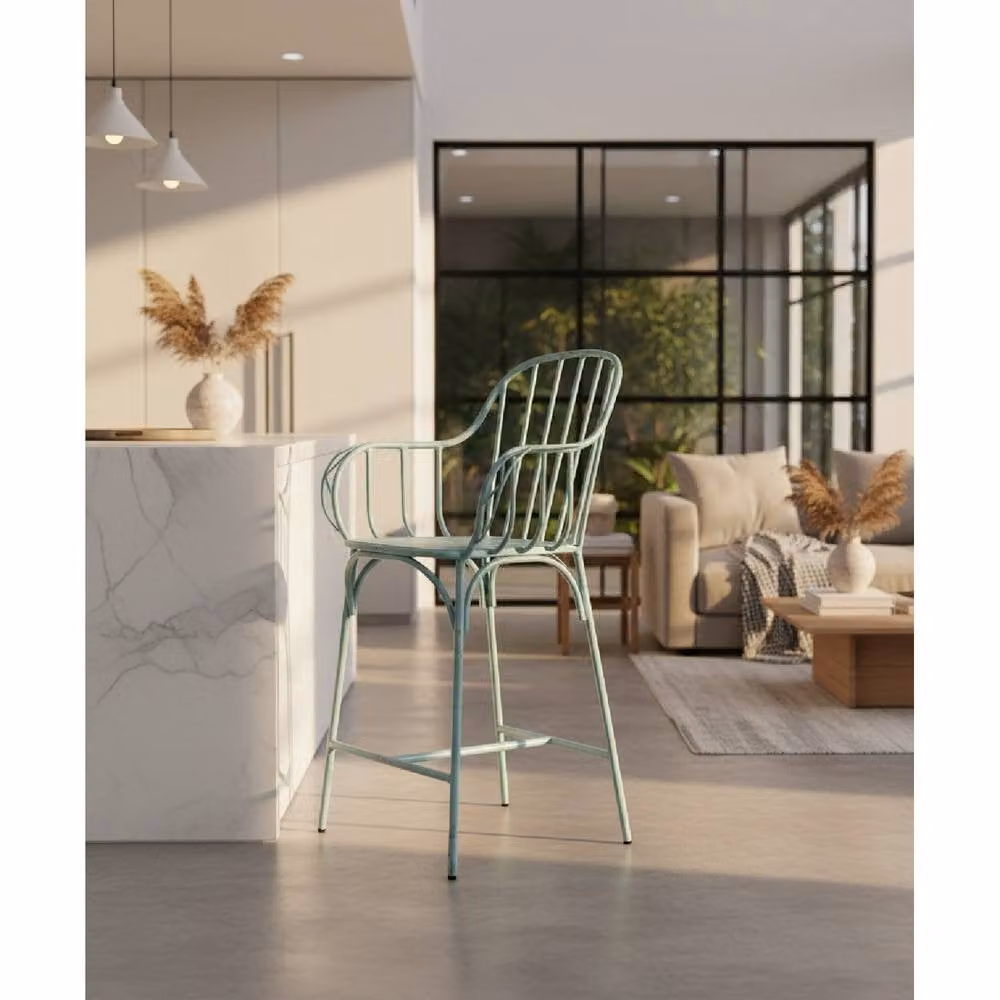 netfurniture Dansoe Aluminium Bar Stool in Blue – 2