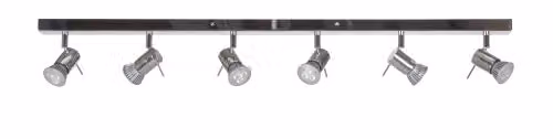 Netlighting Penna 6 LED Spotlight Bar in Chrome and Silver
