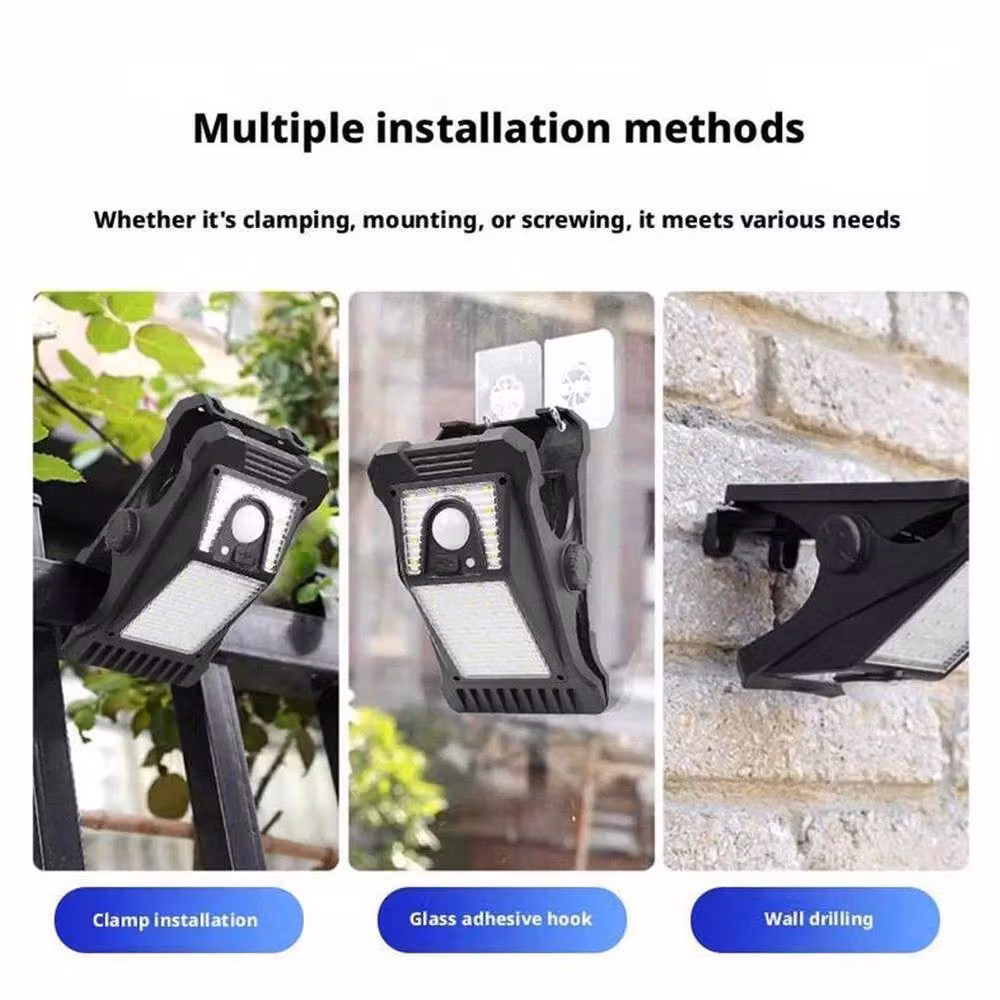 PAWNORA Solar Motion Sensor Outdoor Garden Light in Black – 3