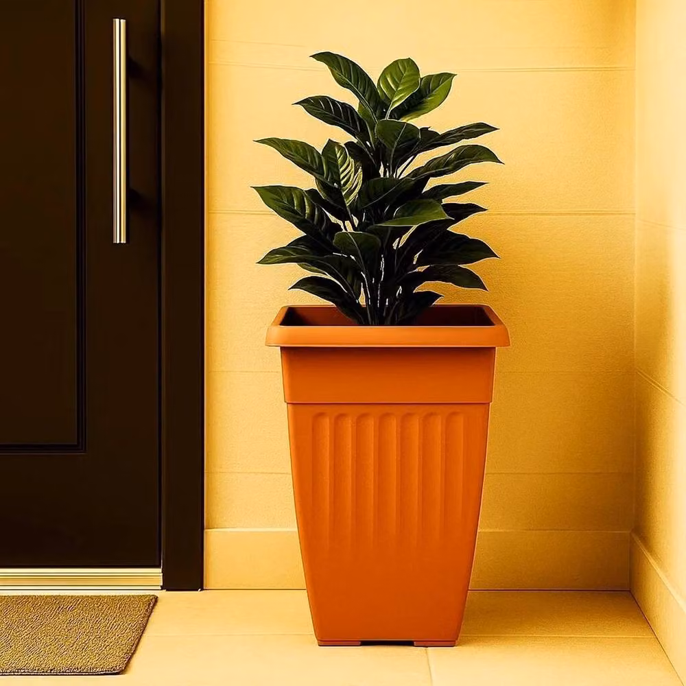 SPETLEK Terracotta Planter Flower Pot in Brown and Orange – 2