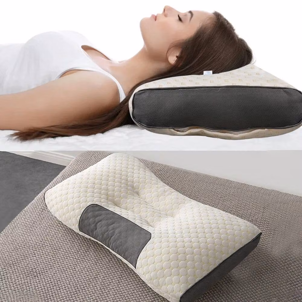 NESTLUNE Pack of 2 Antibacterial Ergonomic Memory Foam Cot Pillows in White – 4