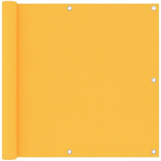 Berkfield Home Balcony Screen in Yellow Oxford Fabric, W: 90 cm, L: 600 cm