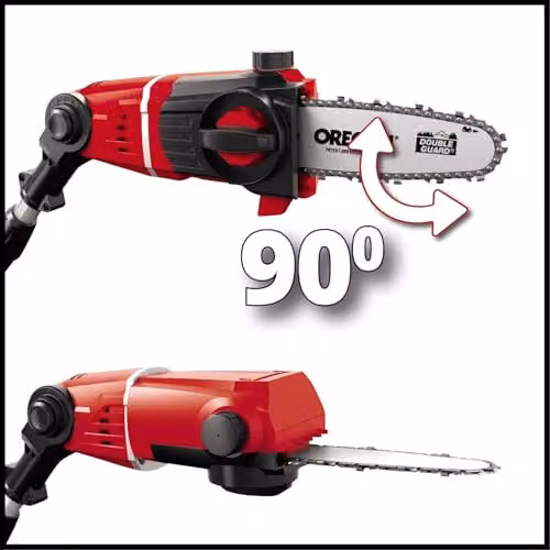 Einhell 18V PXC Cordless Pole Mounted Mini Chainsaw in Red – 6