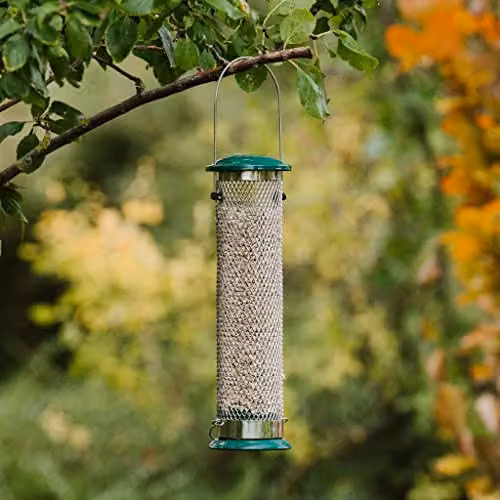 Peckish 60053033 All Weather Sunflower Heart Metal Bird Feeder, Large, Blue and Black – 2