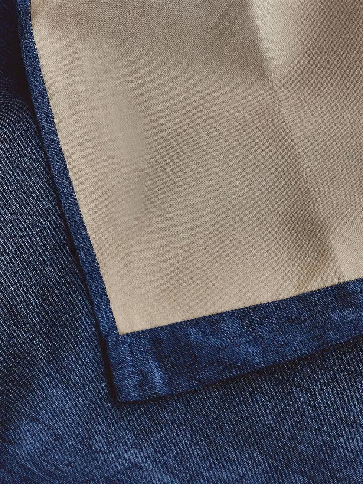 Luxury Living Blue Chenille Blackout Pencil Pleat Top Curtains, W: 117 cm, H: 96.5 cm – 4