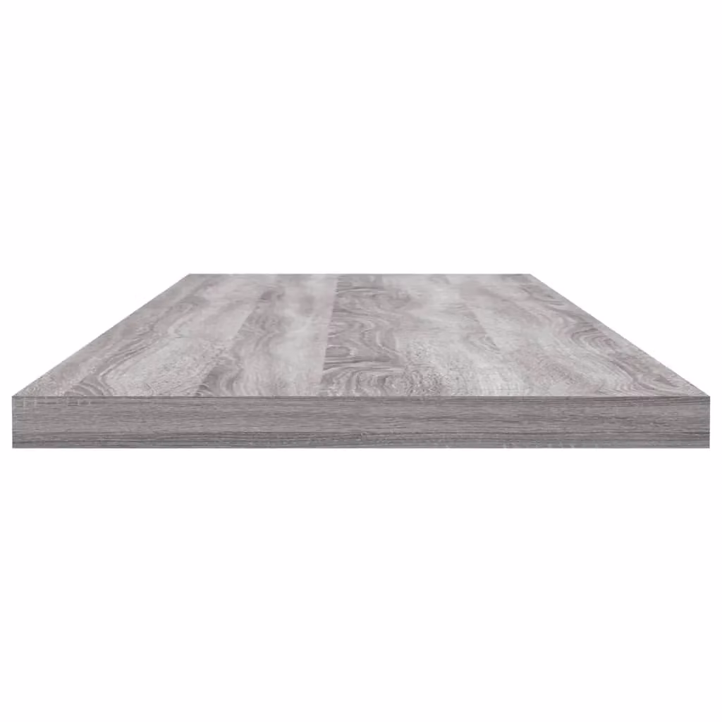 Berkfield Home Wall Mounted Shelves, 4 Piece Set, Grey Sonoma, W: 80 cm, D: 20 cm, H: 1.5 cm – 2