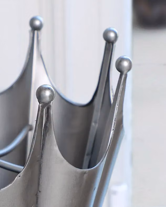 Dibor Vintage Silver Metal Freestanding Indoor Umbrella Stand – 3