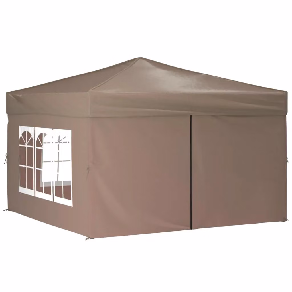 Berkfield Home Folding Party Tent with Sidewalls, Beige, W 3 m x D 3 m – 2
