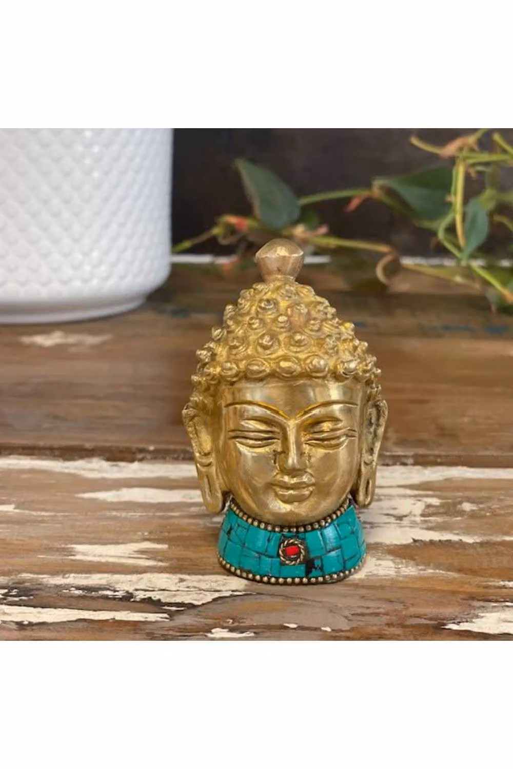 KDMD Gold Metal Buddha Figure for Meditation and Decor, Height: 8 cm – 3
