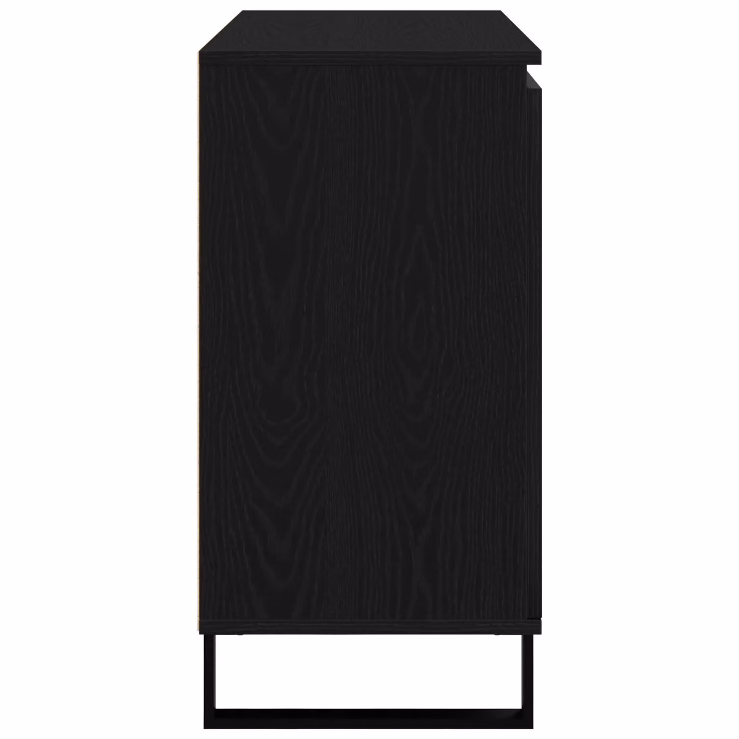 Berkfield Home Black Oak Sideboard, W/D/H: 104 x 35 x 70 cm – 4