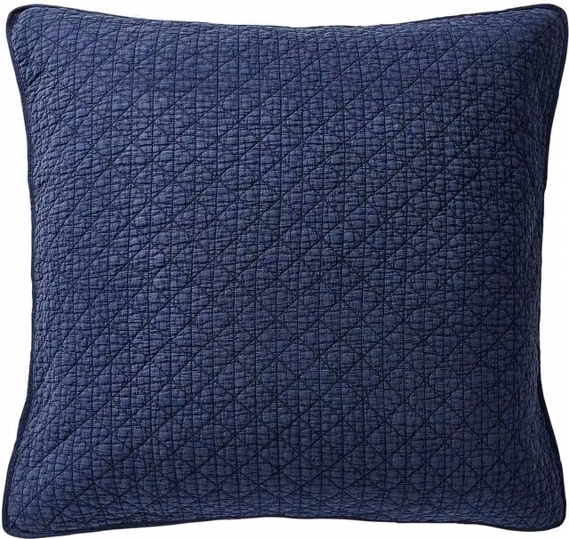 Bedeck of Belfast Rare Earth Gaia Sham Pillowcase, Indigo Blue, W/D/H: 65 x 65 x 65 cm