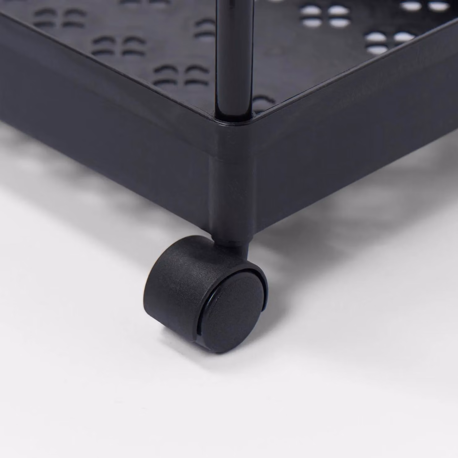 OHS 3 Tier Black Rolling Storage Trolley Organiser for Kitchen, Bathroom and Living Room – 7