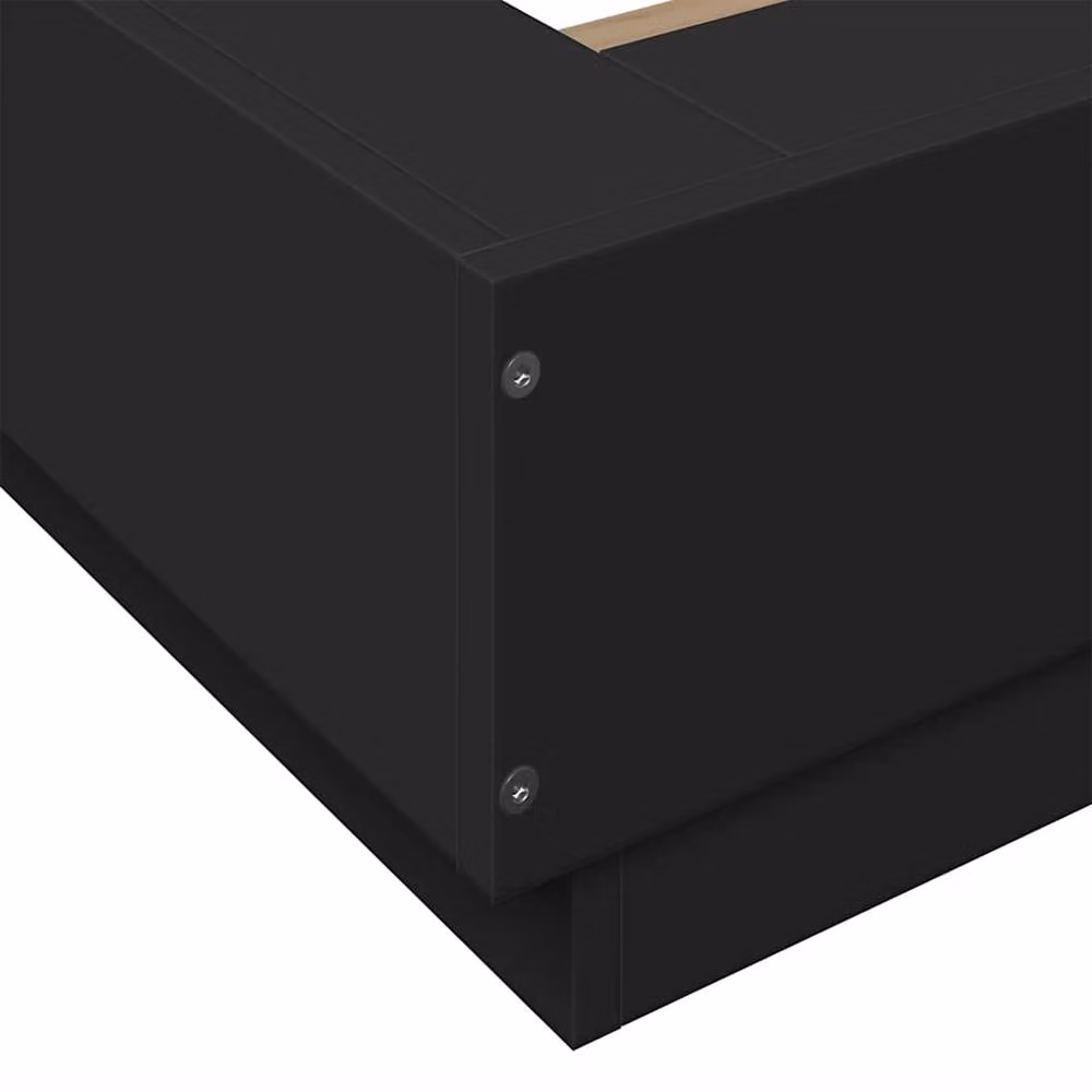 Berkfield Home Modern Bed Frame in Black, W/D/H: 100 x 200 x 119 cm – 3