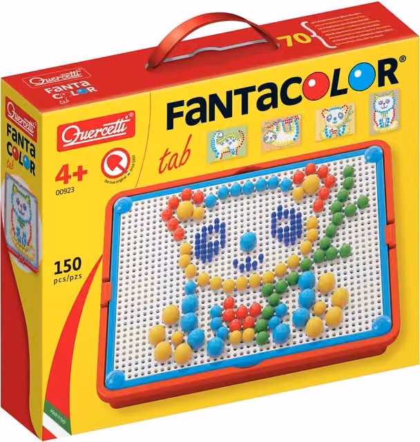 Ravensburger Fantacolor Tab Fuse Beads with 150 Pegs in Multicolour and Black
