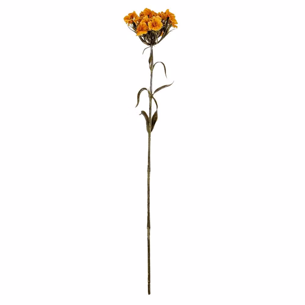 Hill Interiors Dianthus Artificial Flower Spray in Orange – 2