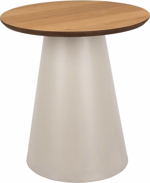 Furniture To Go Soli Round Coffee Table in Oak and Grey Brown