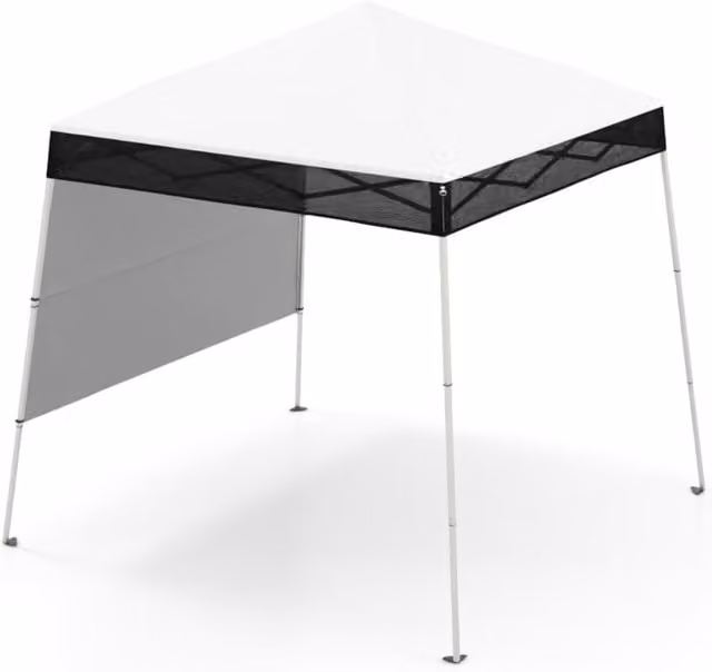 COSTWAY White Freestanding Outdoor Pop up Canopy Tent with Polyester Material