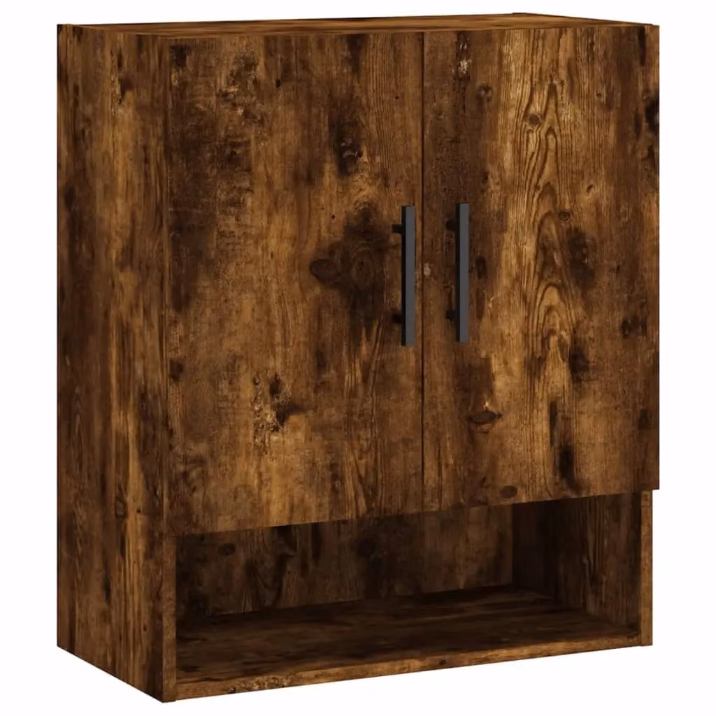 Berkfield Home Smoked Oak Wall Cabinet, Brown, W/D/H: 60 x 31 x 70 cm – 2