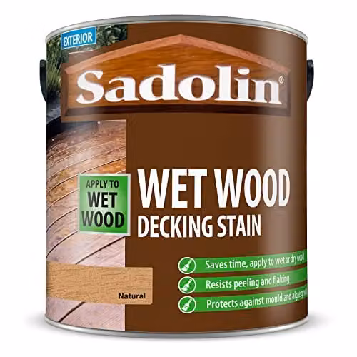 Sadolin Water-Based Wood Decking Stain in Sand, 2.5L