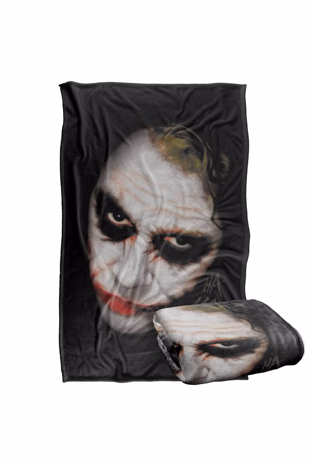 LOGOVISION The Dark Knight Heath Ledger Joker Face Super Soft Fleece Throw Blanket, W/D/H: 91 x 147 cm, Multicolour – 7