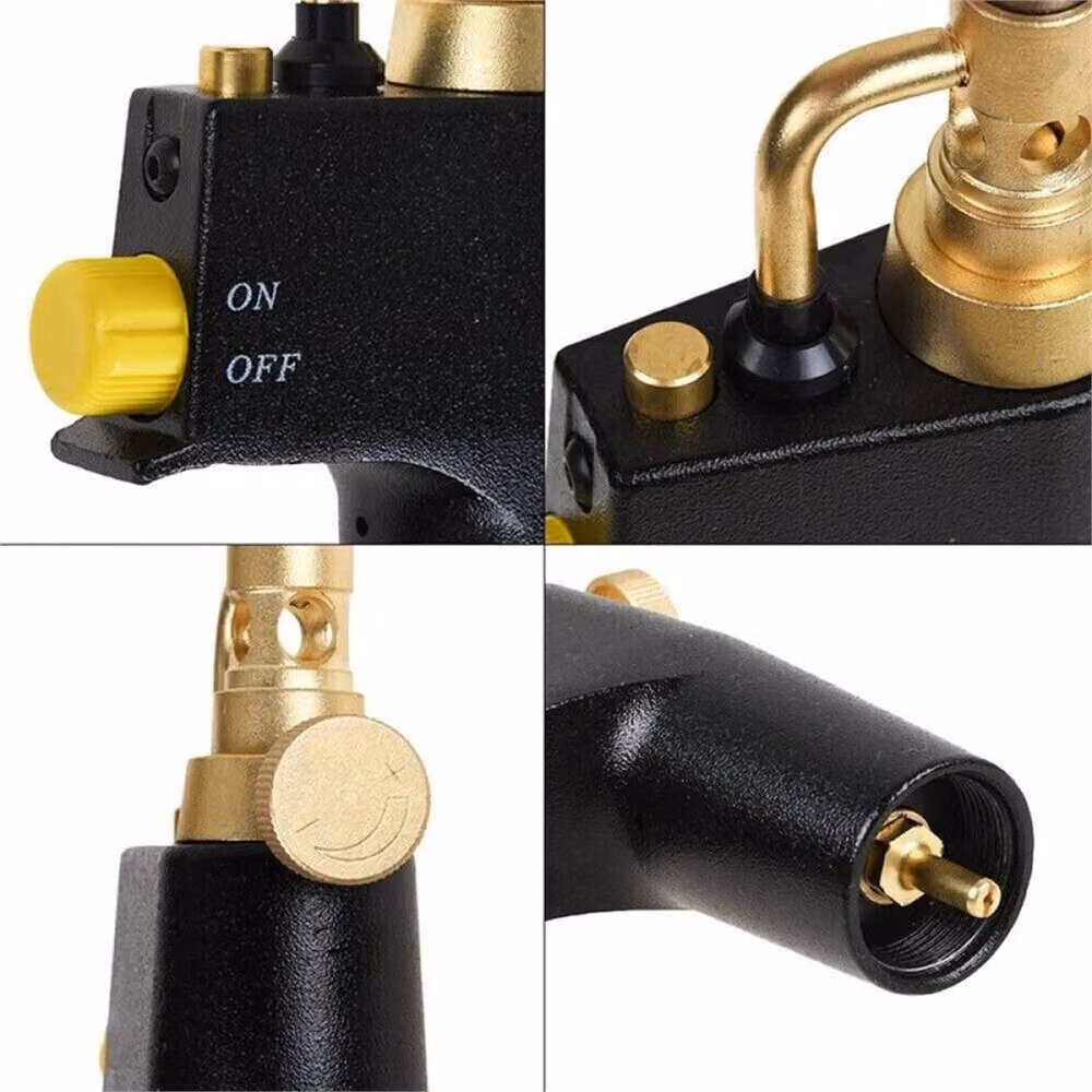 Nordara Gold Propane Mapp Gas Blow Torch for Welding, Soldering and Brazing with 3 Tips – 5