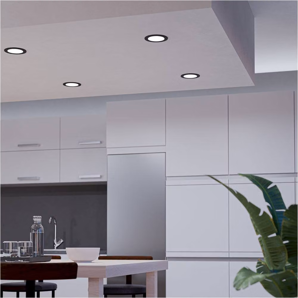 Loops 4 Pack Black LED Ceiling Spotlights with Bulbs Included – 3