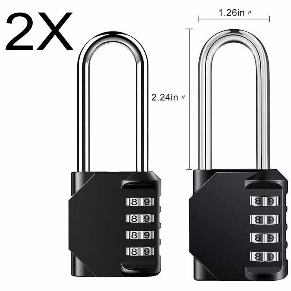 SPETLEK 4 Digit Combination Padlock in Black – 2