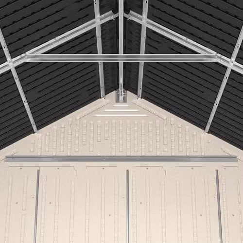 Rowlinson Suncast Vista Garden Shed in Black and Beige – 3