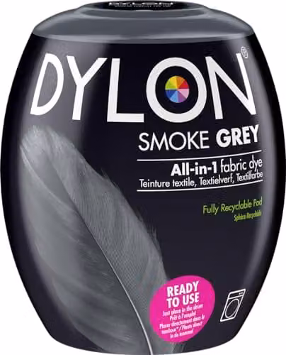 Dylon All-in-1 Fabric Dye Pods for Clothes and Soft Furnishings, Smoke Grey, 350g – 1