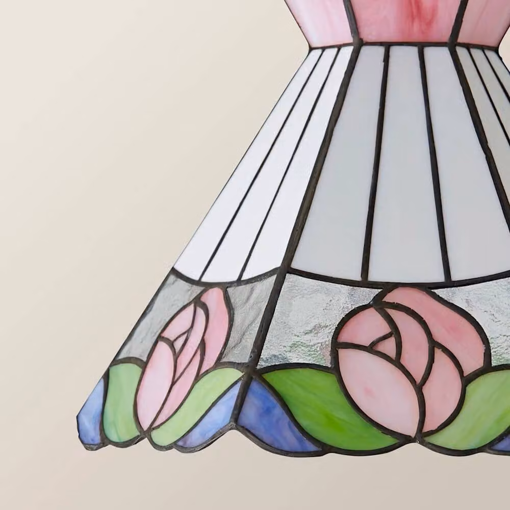 SPETLEK Vintage Multicolour Stained Glass Cone Lampshade – 2