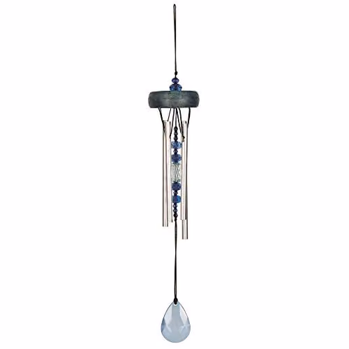 Woodstock Chimes Sparkle Hanging Wind Chime in Blue