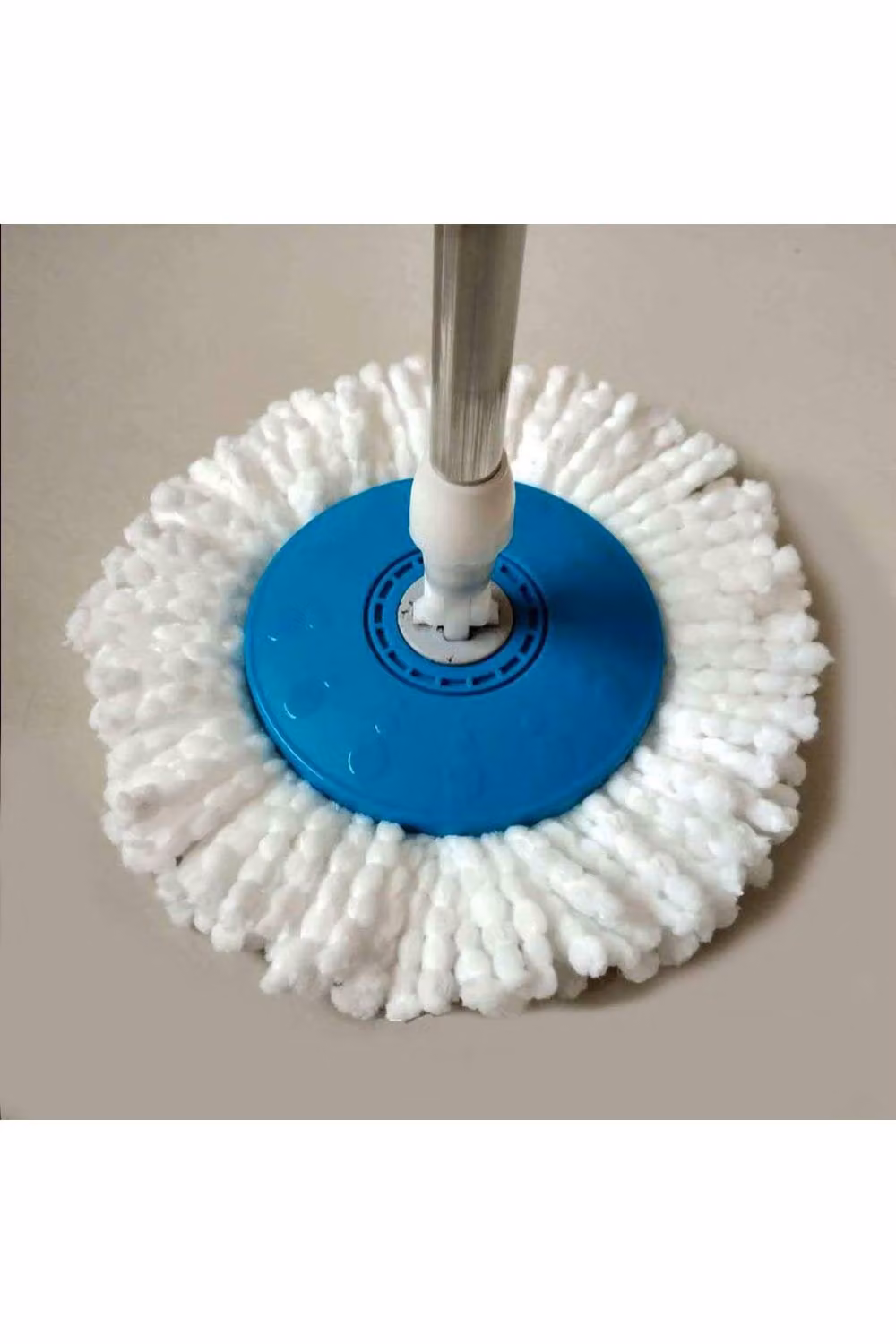 KDMD 2 Pack White Microfiber Spin Mop Head Refills for 360 Degree Rotating Mops, 38.1 cm – 4